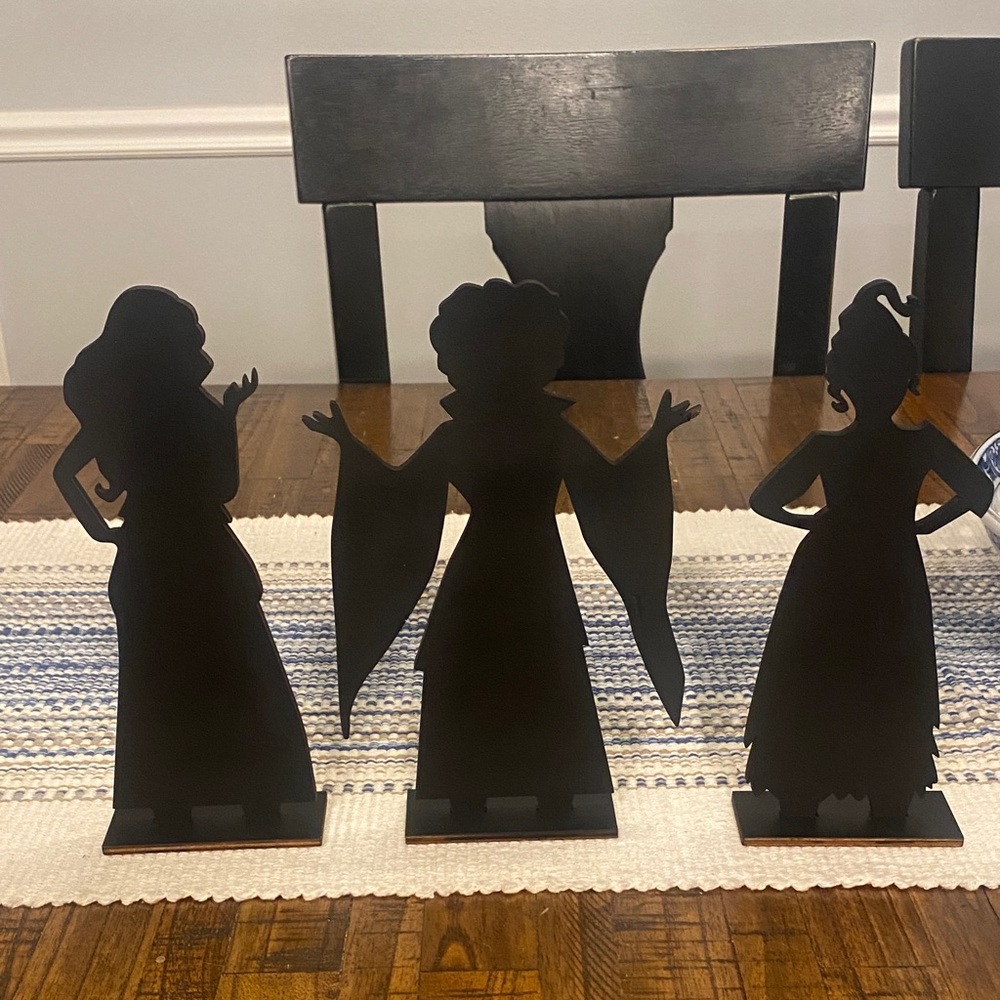 Sanderson Sisters Sillouette Centerpieces-3pcs